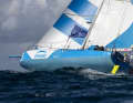 The two women powered through even in strong winds...