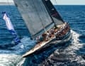 "Svea", perfectly trimmed, sailed out of Palma Bay and led the field in both races.