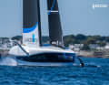 L'équipe française La Roche-Posay Racing Team – ici lors d'un entraînement sur l'AC75 au large de Lorient.