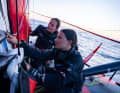 Les deux femmes de force de l'équipe Malizia : Cole Brauer et Justine Mettraux, huitième du Vendée Globe.