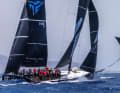 Here, “Gladiator” is down a sail. The organisers reported that seven or eight sails a day gave way in the powerful Lanzarote conditions.