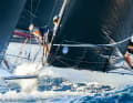 Marcus Brennecke’s “Hatari” crew sailed to a bronze medal in the Gold Cup in France. Looking ahead on the foredeck is Star class world champion Ole Burzinski.