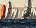 Atmosfera autunnale dorata alla Cape 31 Gold Cup nella baia di Saint-Tropez.