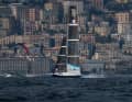 This photograph, taken against the backdrop of Naples’ cityscape, was captured by the America’s Cup Recon Team.