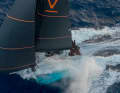 The foil-supported "Raven" logged top speeds of 35 knots on the Atlantic.
