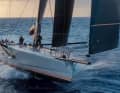 The 34-metre Baltic 111 crossed the finish line off Antigua's English Harbour at 30 knots.