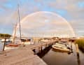 Platz 27: Lara Steinke - Doppelter Regenbogen, doppeltes Glück. Aufgenommen auf der Insel Hiddensee kurz vor Sonnenuntergang