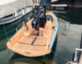 The cockpit floor is slightly lower than the aft deck.