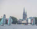 Sailing in Hamburg's city centre, like here at the Helga Cup 2018. Will this no longer happen in the future?
