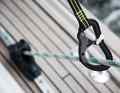The foresheet may be practically on the way to the foredeck, but picking is taboo. If it snags, the safety catch is gone