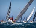 Ein Blick auf die "Wild Oats" mit der Segelnummer 4343 von Brett Eagle