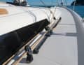 Effective: line-adjustable centreboards and a genoa are available on request. Standard: the self-tacking jib