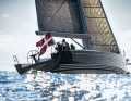 With a self-tacking jib and furling boom, the 14-metre yacht is easy to handle with a small crew. Impressive speed, stability and balance