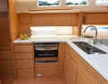Harmonious: The straightforward finish in light oak has a Scandinavian modern, but also cosy look