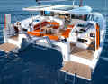 The two steering positions are located in the sterns. The folding bathing platforms are new