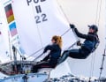 Die amtierenden 470er-Mixed-Weltmeister Luise Wanser und Philipp Autenrieth