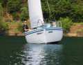 Slim and slender: little ballast and a narrow waterline give the boat low initial stability - something that many people will need to get used to