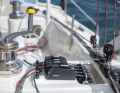 Contrary to the plans, the team realised a central pod control panel in front of the imposing Traveller
