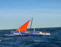 With the emergency rig in place, the British woman mastered around 800 nautical miles through the Southern Ocean