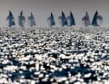 Spanish photographer Maria Muiña captured this dream of a picture from the 6mR World Championships in Cowes