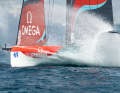 Die neuseeländischen Cup-Verteidiger segelten ohne Chance im abgebrochenen Matchrace-Finale auf Platz zwei