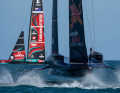 Bild mit Symbolkraft: Alinghi schaltet sich wieder in den America's Cup ein.