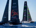 Das Duell zwischen der dominanten "Britannia" und Alinghi Red Bull Racings "BoatOne"