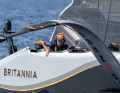 The "Britannia" crew had to admit defeat to Red Bull Racing's "BoatOne" for the first time in the fifth duel with Alinghi