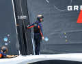Lo skipper del "Britannia" Ben Ainslie nel giorno in cui il suo team Alinghi ha battuto il Red Bull Racing 5-2