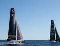 After a strong start, the Brits drove away from the gleaming Silver Arrow of Luna Rossa
