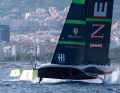 "Britannia" reached a top speed of 55.5 knots in the second race on the fifth final day of the Louis Vuitton Cup!
