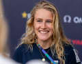 Odile van Aanholt stood out as a radiant and assertive helmswoman at the Women's America's Cup in 2024.