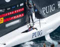 Une des premières photos de la victoire après la finale de la Women's America's Cup : l'équipe Luna Rossa Prada Pirelli en liesse.