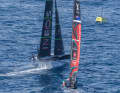 Hard bread: The Kiwis fell off the foils in the pre-start phase and get downwinds from "Britannia" on top of that
