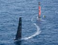 And here "Britannia" is pulling away, while "Taihoro" is still struggling in displacement mode in the light winds