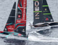"Britannia" and "Taihoro" in the pre-start duel