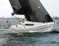 This is not really the speciality of these boats: Nevertheless, the Elan cuts a fine figure downwind