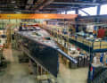 Baltic 110: The 33.50-metre-long carbon-slide is due to float in the Finnish Baltic Sea in May. The bowsprit was laminated as part of the hull mould