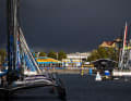 The Transat home harbour in Le Havre before the start of the race
