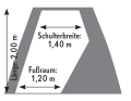 Koje seitlich (Beispiel: Dufour 410 GL)