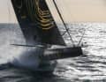 At the top, however, things are still going full throttle, here Clarisse Cremér's Imoca