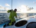 "For People"-Skipper Thomas Ruyant an Deck