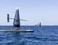 Two sailing drones on patrol
