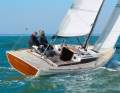 Graceful. The pretty stern with the positive, closed transom characterises the look of this beautiful daysailer