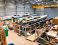 Hulls and decks for the YYachts are laminated by supplier shipyards and then removed and completed in Greifswald.