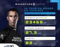 Les statistiques du skipper de "Banque Populaire XI", Armel Le Cléac'h, au 37e jour en mer