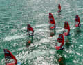 I windsurf iQFoil festeggiano la loro prima olimpica nella baia di Marsiglia quest'estate
