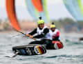 Jannis Maus goes full throttle at the European Kiteboarding Championships