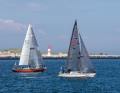 Bild vom Start ins Pantaenius Rund Skagen: Tanno Kruses X-99 "Friesisch-X" (r.) und Kai Gretens Eintonner "Oromocto"