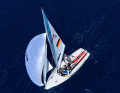 Le 470 "Sunny", portant le numéro de voile GER 11, a porté Simon Diesch et Anna Markfort pour leur première olympique à venir.